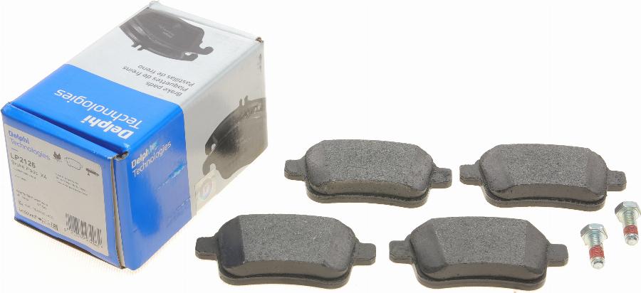 Delphi LP2126 - Brake Pad Set, disc brake autospares.lv