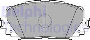 Delphi LP2123 - Brake Pad Set, disc brake autospares.lv