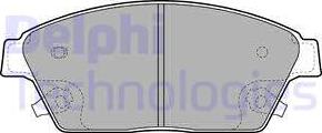 Delphi LP2170 - Brake Pad Set, disc brake autospares.lv