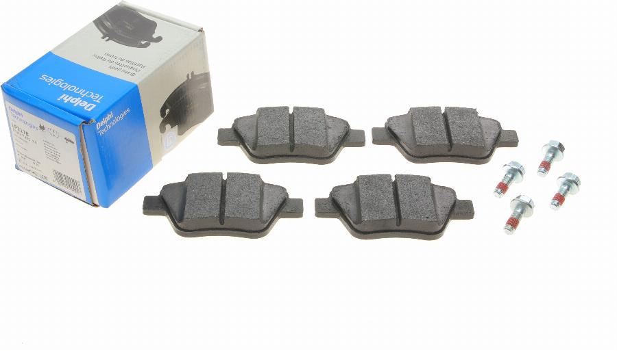 Delphi LP2178 - Brake Pad Set, disc brake autospares.lv