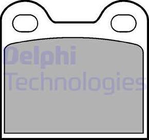 Delphi LP21 - Brake Pad Set, disc brake autospares.lv