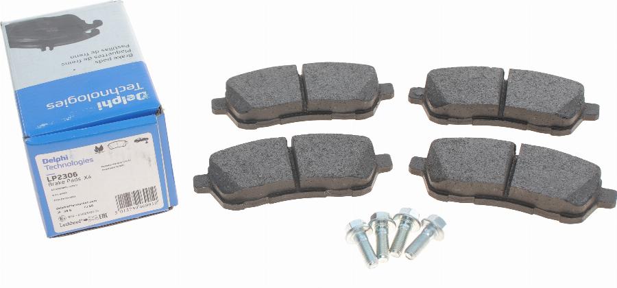 Delphi LP2306 - Brake Pad Set, disc brake autospares.lv