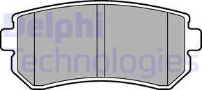 Delphi LP2303 - Brake Pad Set, disc brake autospares.lv