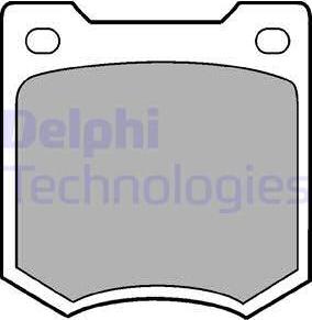 Delphi LP23 - Brake Pad Set, disc brake autospares.lv