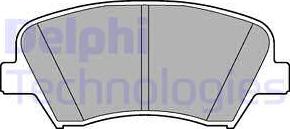 Delphi LP2293 - Brake Pad Set, disc brake autospares.lv