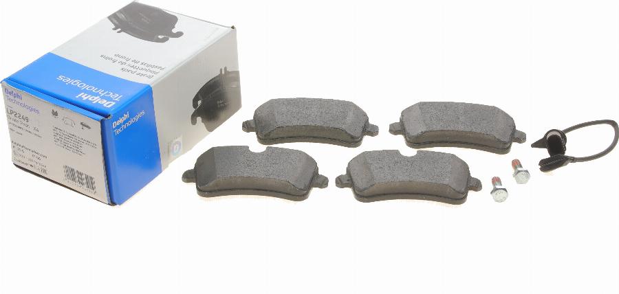 Delphi LP2249 - Brake Pad Set, disc brake autospares.lv