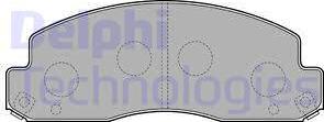 Delphi LP2243 - Brake Pad Set, disc brake autospares.lv