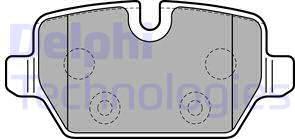 Delphi LP2247 - Brake Pad Set, disc brake autospares.lv