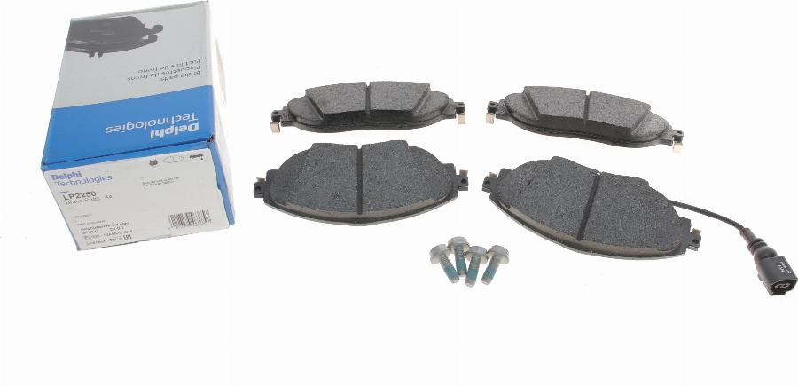 Delphi LP2250 - Brake Pad Set, disc brake autospares.lv