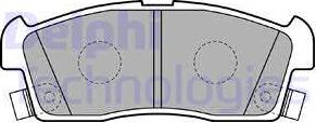 Delphi LP2258 - Brake Pad Set, disc brake autospares.lv