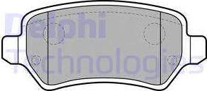 Delphi LP2209 - Brake Pad Set, disc brake autospares.lv