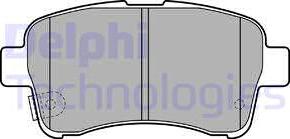 Delphi LP2205 - Brake Pad Set, disc brake autospares.lv