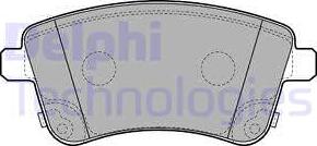 Delphi LP2203 - Brake Pad Set, disc brake autospares.lv