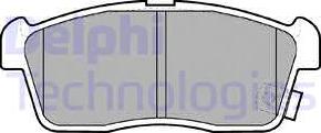 Delphi LP2219 - Brake Pad Set, disc brake autospares.lv