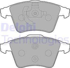 Delphi LP2224 - Brake Pad Set, disc brake autospares.lv