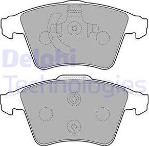 Delphi LP2225 - Brake Pad Set, disc brake autospares.lv