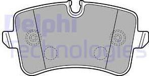 Delphi LP2226 - Brake Pad Set, disc brake autospares.lv