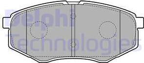 Delphi LP2227 - Brake Pad Set, disc brake autospares.lv