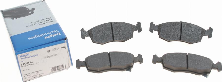 Delphi LP2274 - Brake Pad Set, disc brake autospares.lv