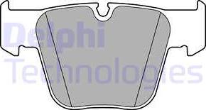 Delphi LP2765 - Brake Pad Set, disc brake autospares.lv