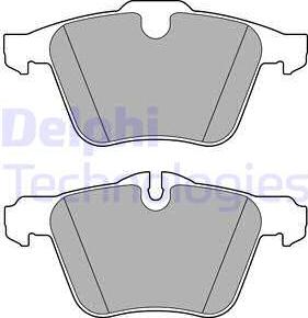 Delphi LP2766 - Brake Pad Set, disc brake autospares.lv