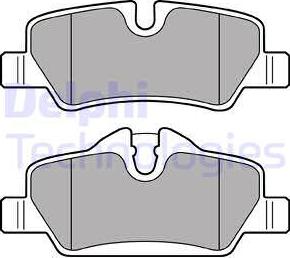 Delphi LP2762 - Brake Pad Set, disc brake autospares.lv