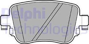 Delphi LP2709 - Brake Pad Set, disc brake autospares.lv