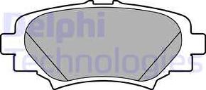 Delphi LP2702 - Brake Pad Set, disc brake autospares.lv