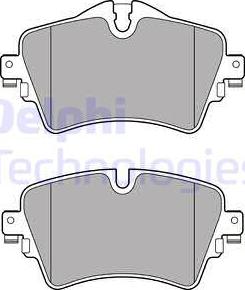 Delphi LP2717 - Brake Pad Set, disc brake autospares.lv