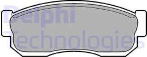 Delphi LP744 - Brake Pad Set, disc brake autospares.lv