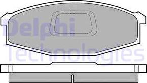 Delphi LP745 - Brake Pad Set, disc brake autospares.lv