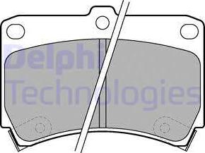 Delphi LP743 - Brake Pad Set, disc brake autospares.lv