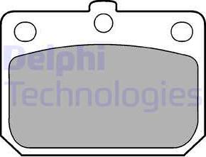 Delphi LP74 - Brake Pad Set, disc brake autospares.lv