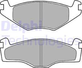 Delphi LP755 - Brake Pad Set, disc brake autospares.lv