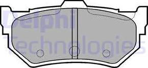 Delphi LP768 - Brake Pad Set, disc brake autospares.lv