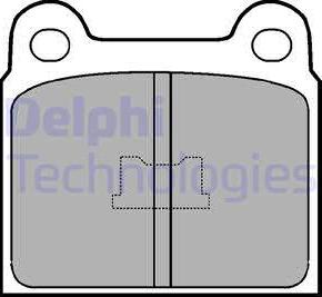 Delphi LP76 - Brake Pad Set, disc brake autospares.lv