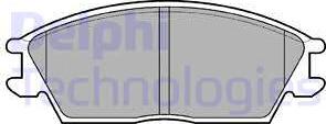 Delphi LP704 - Brake Pad Set, disc brake autospares.lv