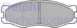 Delphi LP707 - Brake Pad Set, disc brake autospares.lv