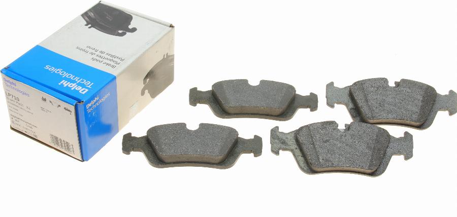 Delphi LP710 - Brake Pad Set, disc brake autospares.lv