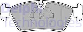 Delphi LP710 - Brake Pad Set, disc brake autospares.lv