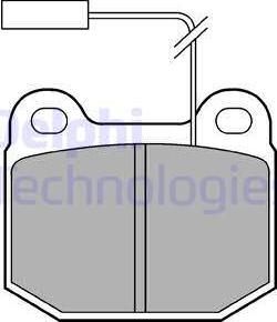 Delphi LP712 - Brake Pad Set, disc brake autospares.lv