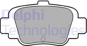 Delphi LP780 - Brake Pad Set, disc brake autospares.lv