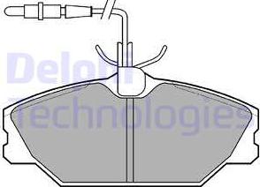 Delphi LP788 - Brake Pad Set, disc brake autospares.lv