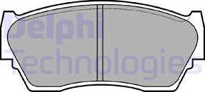 Delphi LP783 - Brake Pad Set, disc brake autospares.lv