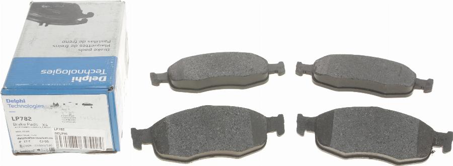 Delphi LP782 - Brake Pad Set, disc brake autospares.lv