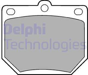 Delphi LP78 - Brake Pad Set, disc brake autospares.lv