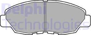 Delphi LP734 - Brake Pad Set, disc brake autospares.lv