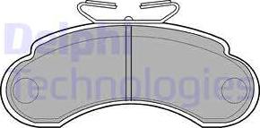 Delphi LP735 - Brake Pad Set, disc brake autospares.lv