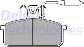 Delphi LP732 - Brake Pad Set, disc brake autospares.lv