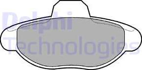 Delphi LP771 - Brake Pad Set, disc brake autospares.lv